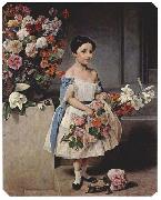 Francesco Hayez Portrait of Countess Antonietta Negroni Prati Morosini as a child oil painting picture wholesale